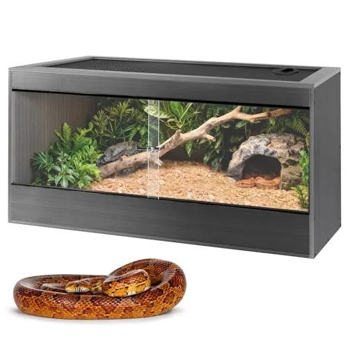 SUKEOPET 50 Gal PVC Reptile Enclosure, 36x18x18
