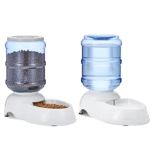 Amazon Basics Gravity Pet Feeder and Waterer Set