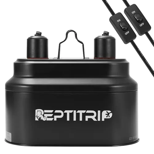 REPTITRIP Dual Socket Reptile Light Fixture 160W