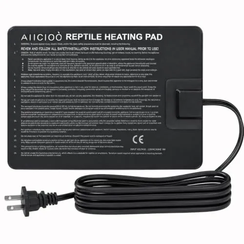Aiicioo 8W Reptile Heat Mat - Under Tank Heater