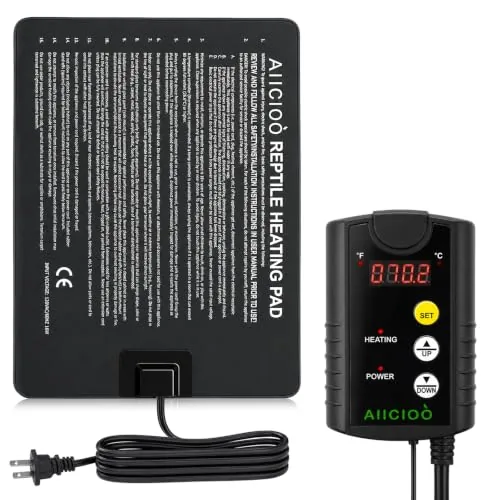 Aiicioo Under Tank Heater with Digital Thermostat Combo