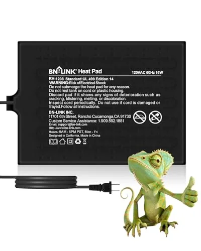 BN-LINK 8x12 Reptile Under Tank Heat Pad 16W