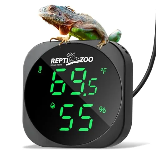 REPTI ZOO Digital Thermo-Hygrometer with LED Display