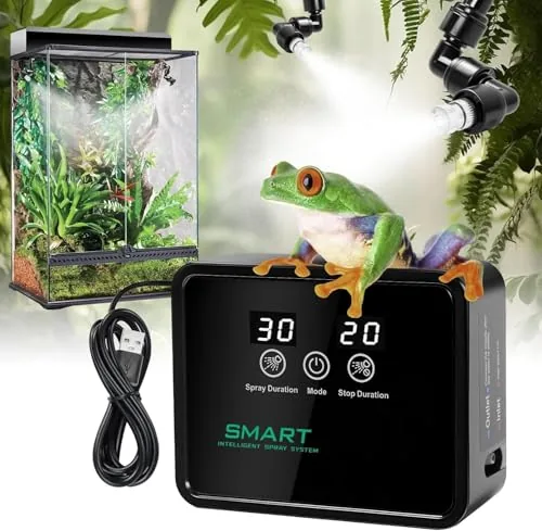 FMATOZ Automatic Reptile Misting System with 360 Nozzles