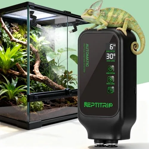 REPTITRIP Automatic Misting System with Timer & Dual Nozzles