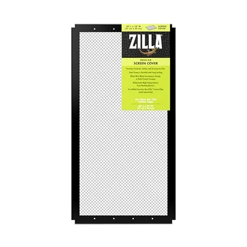 Zilla Fresh Air Screen Cover, 20x10 Metal Mesh