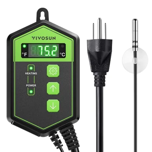 VIVOSUN Digital Heat Mat Thermostat, 40-108°F Controller