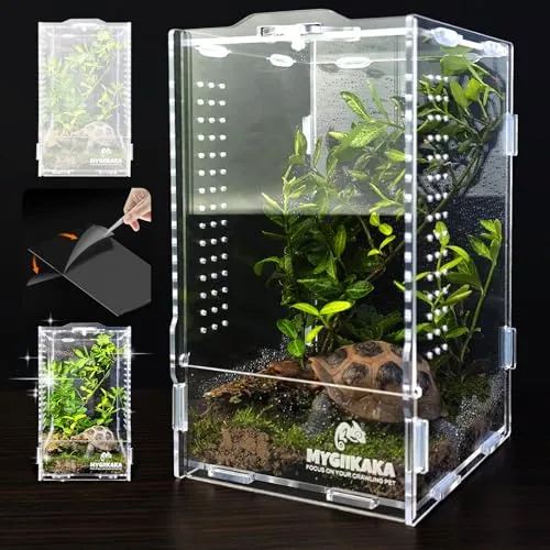 MYGIIKAKA Acrylic Jumping Spider Habitat, 7.87x4.72x4.33in